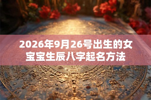 2026年9月26号出生的女宝宝生辰八字起名方法 2026年9月26号出生的女宝宝生辰八字起名方法