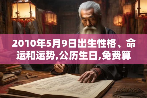 2010年5月9日出生性格、命运和运势,公历生日,免费算命