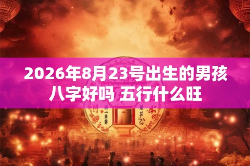 2026年8月23号出生的男孩八字好吗 五行什么旺 2026年8月23号出生的男孩八字好吗 五行什么旺