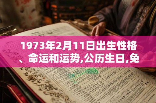 1973年2月11日出生性格、命运和运势,公历生日,免费算命 1973年2月11日出生性格、命运和运势,公历生日,免费算命