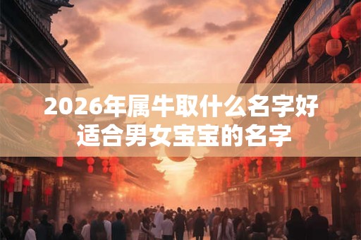 2026年属牛取什么名字好 适合男女宝宝的名字 2026年属牛取什么名字好 适合男女宝宝的名字