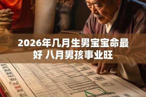 2026年几月生男宝宝命最好 八月男孩事业旺 2026年几月生男宝宝命最好 八月男孩事业旺