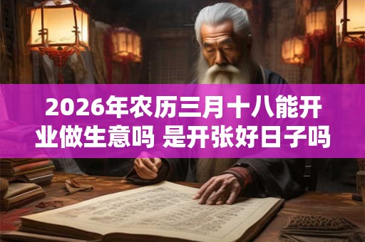 2026年农历三月十八能开业做生意吗 是开张好日子吗 2026年农历三月十八能开业做生意吗 是开张好日子吗