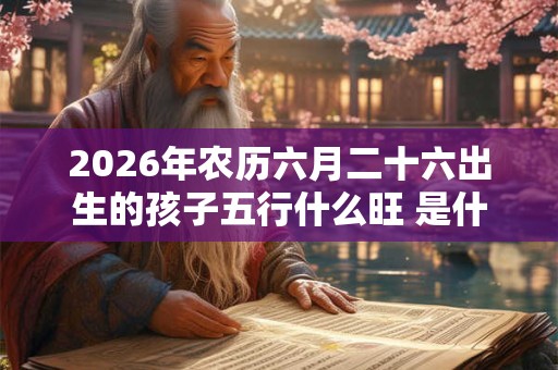 2026年农历六月二十六出生的孩子五行什么旺 是什么命 2026年农历六月二十六出生的孩子五行什么旺 是什么命