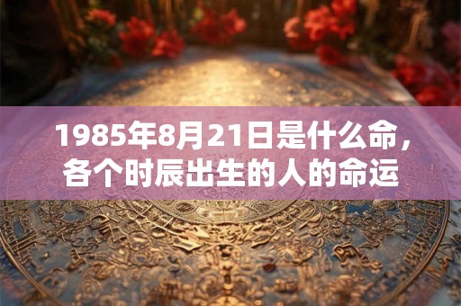 1985年8月21日是什么命,各个时辰出生的人的命运 1985年8月21日是什么命,各个时辰出生的人的命运