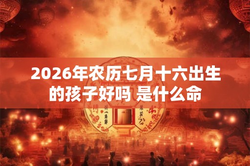 2026年农历七月十六出生的孩子好吗 是什么命 2026年农历七月十六出生的孩子好吗 是什么命