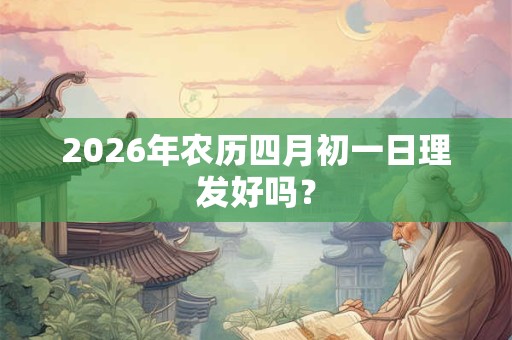 2026年农历四月初一日理发好吗？