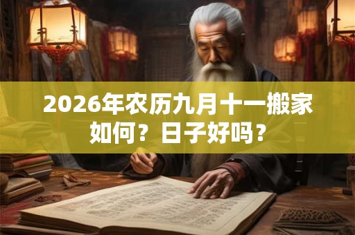 2026年农历九月十一搬家如何?日子好吗? 2026年农历九月十一搬家如何?日子好吗?
