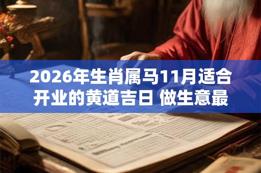 2026年生肖属马11月适合开业的黄道吉日 做生意最佳日子 2026年生肖属马11月适合开业的黄道吉日 做生意最佳日子