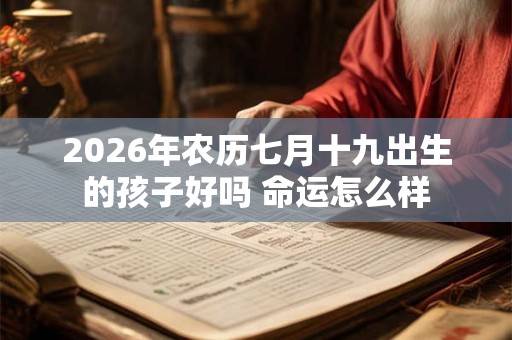 2026年农历七月十九出生的孩子好吗 命运怎么样 2026年农历七月十九出生的孩子好吗 命运怎么样
