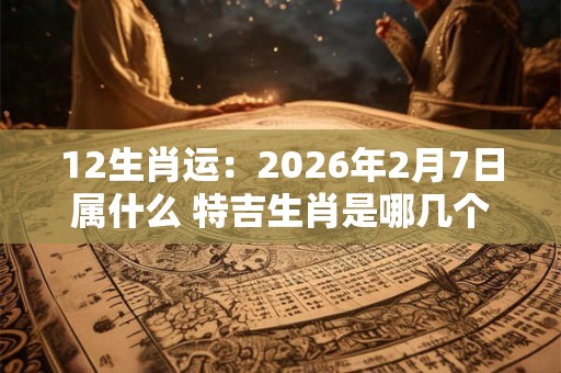 12生肖运：2026年2月7日属什么 特吉生肖是哪几个