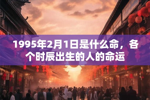1995年2月1日是什么命,各个时辰出生的人的命运 1995年2月1日是什么命,各个时辰出生的人的命运