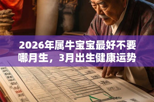 2026年属牛宝宝最好不要哪月生，3月出生健康运势欠佳