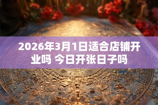 2026年3月1日适合店铺开业吗 今日开张日子吗 2026年3月1日适合店铺开业吗 今日开张日子吗