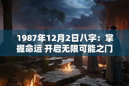 1987年12月2日八字:掌握命运 开启无限可能之门 1987年12月2日八字:掌握命运 开启无限可能之门