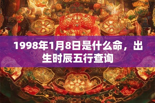 1998年1月8日是什么命，出生时辰五行查询