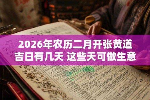 2026年农历二月开张黄道吉日有几天 这些天可做生意 2026年农历二月开张黄道吉日有几天 这些天可做生意