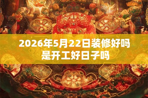 2026年5月22日装修好吗 是开工好日子吗 2026年5月22日装修好吗 是开工好日子吗