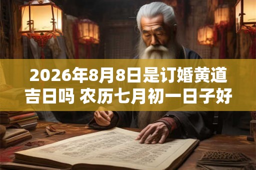 2026年8月8日是订婚黄道吉日吗 农历七月初一日子好吗 2026年8月8日是订婚黄道吉日吗 农历七月初一日子好吗