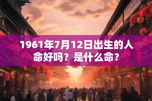 1961年7月12日出生的人命好吗?是什么命? 1961年7月12日出生的人命好吗?是什么命?