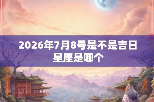 2026年7月8号是不是吉日 星座是哪个 2026年7月8号是不是吉日 星座是哪个