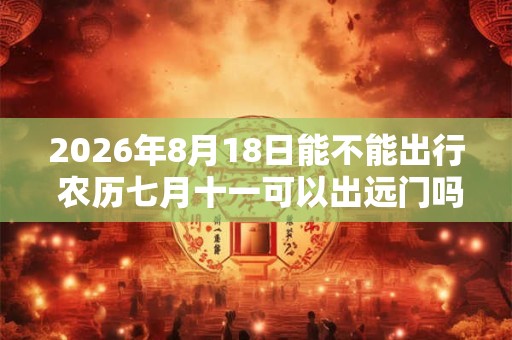 2026年8月18日能不能出行 农历七月十一可以出远门吗 2026年8月18日能不能出行 农历七月十一可以出远门吗