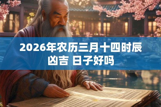 2026年农历三月十四时辰凶吉 日子好吗