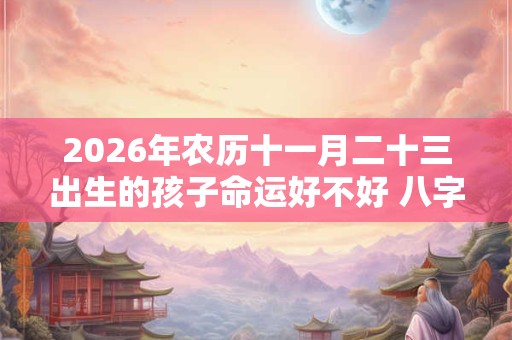2026年农历十一月二十三出生的孩子命运好不好 八字旺吗 2026年农历十一月二十三出生的孩子命运好不好 八字旺吗