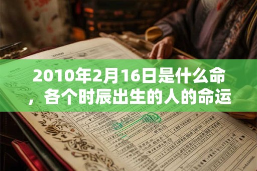 2010年2月16日是什么命,各个时辰出生的人的命运 2010年2月16日是什么命,各个时辰出生的人的命运