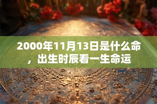 2000年11月13日是什么命,出生时辰看一生命运 2000年11月13日是什么命,出生时辰看一生命运