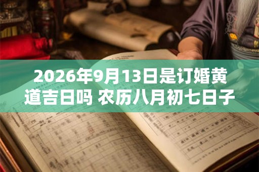 2026年9月13日是订婚黄道吉日吗 农历八月初七日子好吗 2026年9月13日是订婚黄道吉日吗 农历八月初七日子好吗