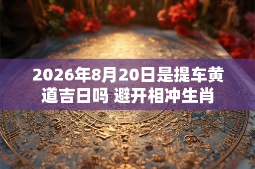 2026年8月20日是提车黄道吉日吗 避开相冲生肖