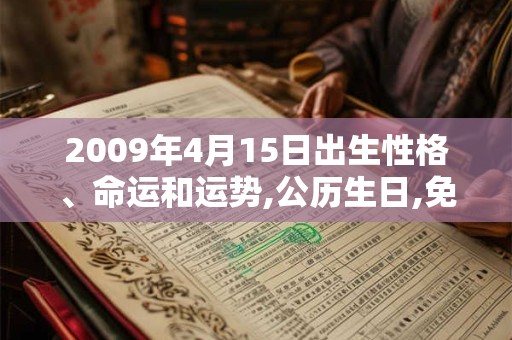 2009年4月15日出生性格、命运和运势,公历生日,免费算命 2009年4月15日出生性格、命运和运势,公历生日,免费算命