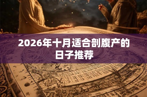 2026年十月适合剖腹产的日子推荐