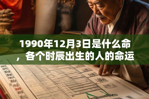 1990年12月3日是什么命,各个时辰出生的人的命运 1990年12月3日是什么命,各个时辰出生的人的命运