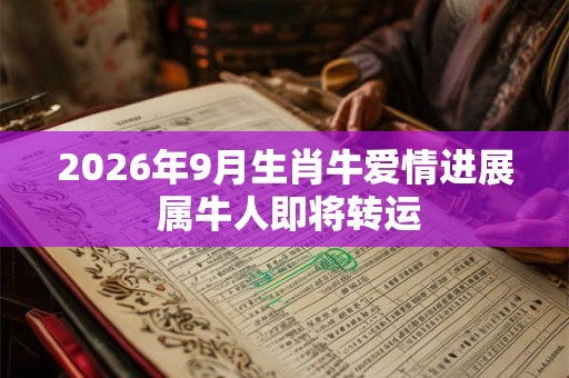 2026年9月生肖牛爱情进展 属牛人即将转运 2026年9月生肖牛爱情进展 属牛人即将转运