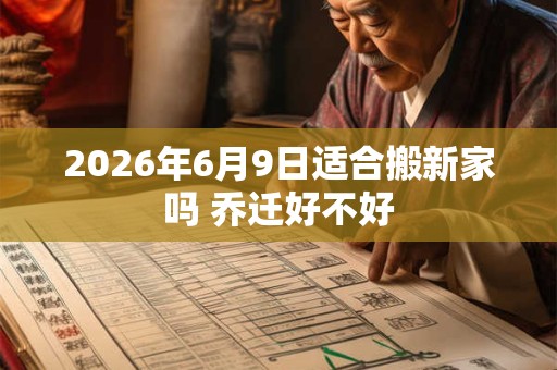 2026年6月9日适合搬新家吗 乔迁好不好 2026年6月9日适合搬新家吗 乔迁好不好