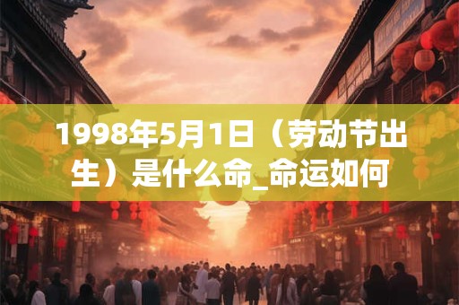 1998年5月1日（劳动节出生）是什么命_命运如何