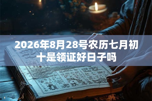 2026年8月28号农历七月初十是领证好日子吗 2026年8月28号农历七月初十是领证好日子吗