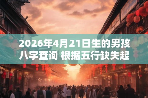 2026年4月21日生的男孩八字查询 根据五行缺失起名字 2026年4月21日生的男孩八字查询 根据五行缺失起名字
