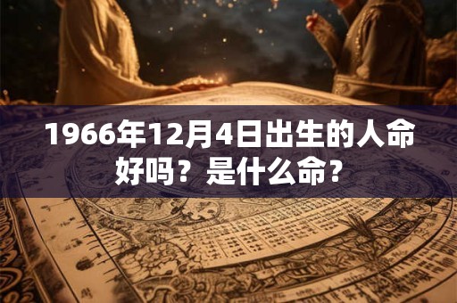 1966年12月4日出生的人命好吗?是什么命? 1966年12月4日出生的人命好吗?是什么命?