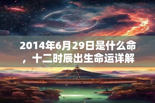 2014年6月29日是什么命,十二时辰出生命运详解 2014年6月29日是什么命,十二时辰出生命运详解