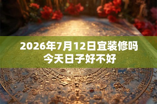 2026年7月12日宜装修吗 今天日子好不好 2026年7月12日宜装修吗 今天日子好不好
