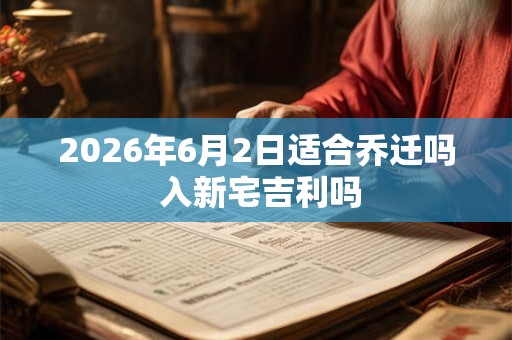 2026年6月2日适合乔迁吗 入新宅吉利吗 2026年6月2日适合乔迁吗 入新宅吉利吗