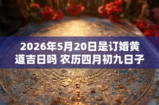 2026年5月20日是订婚黄道吉日吗 农历四月初九日子好吗