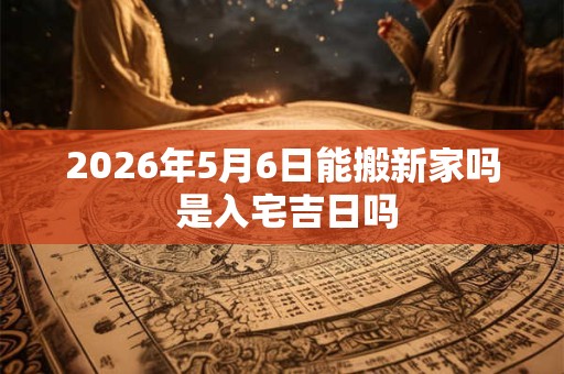 2026年5月6日能搬新家吗 是入宅吉日吗 2026年5月6日能搬新家吗 是入宅吉日吗