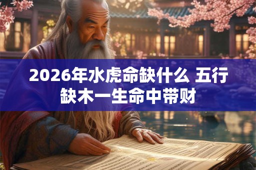 2026年水虎命缺什么 五行缺木一生命中带财 2026年水虎命缺什么 五行缺木一生命中带财