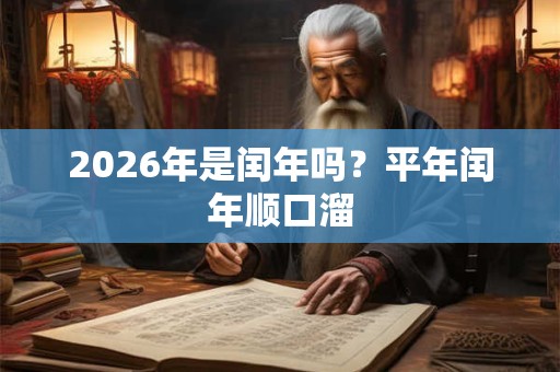 2026年是闰年吗?平年闰年顺口溜 2026年是闰年吗?平年闰年顺口溜