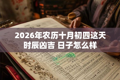 2026年农历十月初四这天时辰凶吉 日子怎么样 2026年农历十月初四这天时辰凶吉 日子怎么样