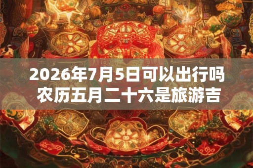 2026年7月5日可以出行吗 农历五月二十六是旅游吉日吗 2026年7月5日可以出行吗 农历五月二十六是旅游吉日吗